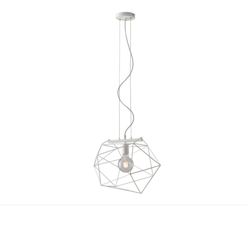 LAMPADARIO ABRAXAS E27 41X31XH150CM BIANCA.