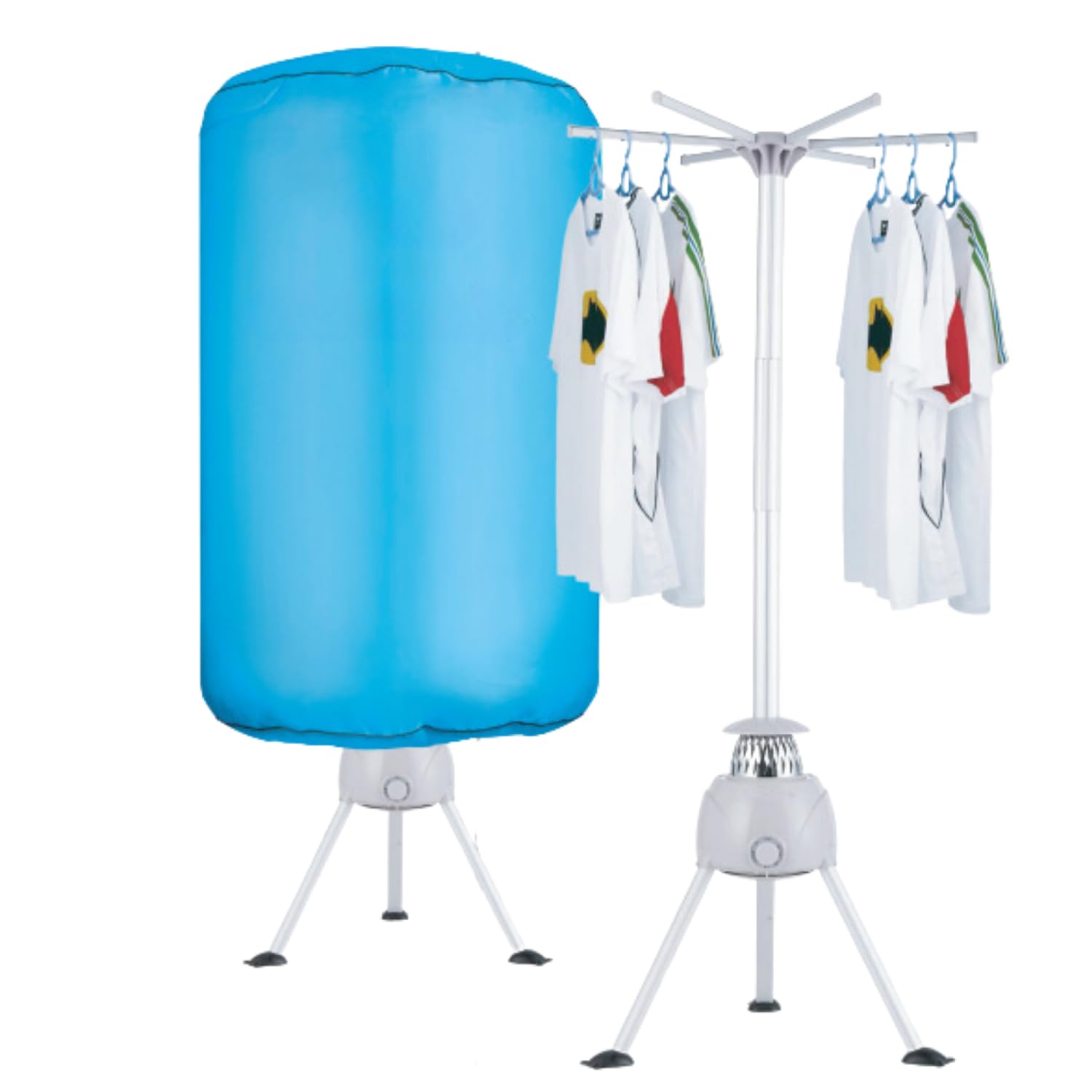Image of MOHOME Asciugabiancheria asciugatrice Elettrico Aria Calda Armadio Asciugatrice Rapida Tridimensionale Omogenea Stendibiancheria Timer Regolabile 180 min Dimensioni 152 x 66 cm Basso Consumo Portatile Silenzioso