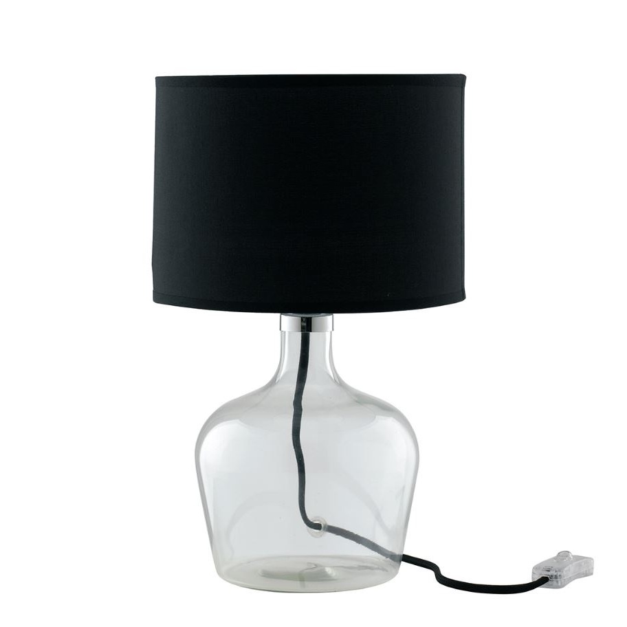 LAMPADA DA TAVOLO HENDRIX E27 D.23XH37CM NERA.