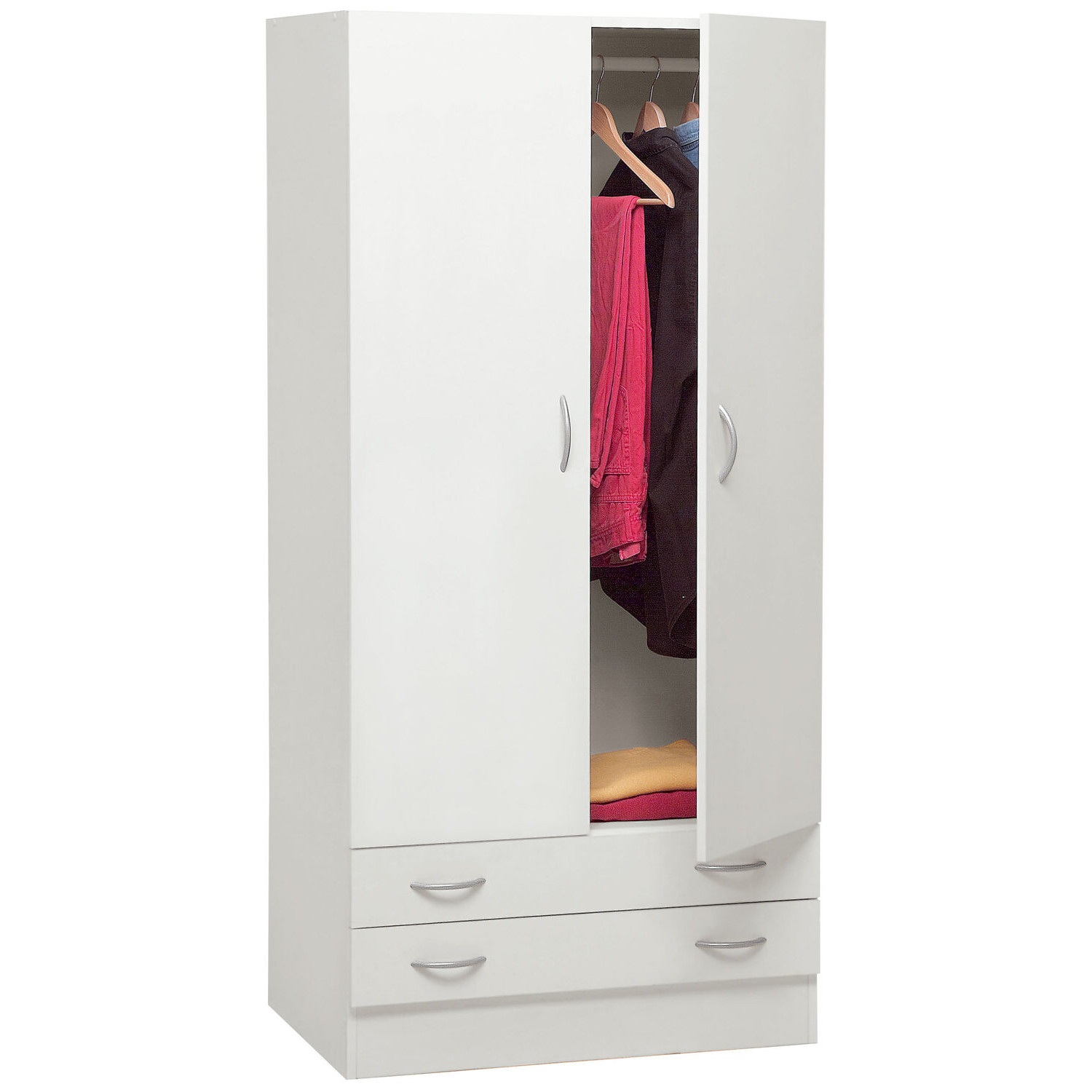 ARMADIO ESPRESSO 2 ANTE 82X47XH184CM BIANCO.