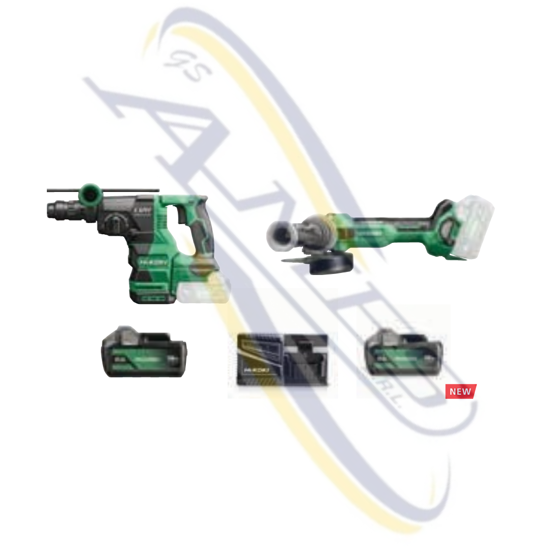 KIT PROMO TASSELLATORE + SMERIGLIATRICE 18V 2X5.0AH HIKOKI KCIT25A3C4