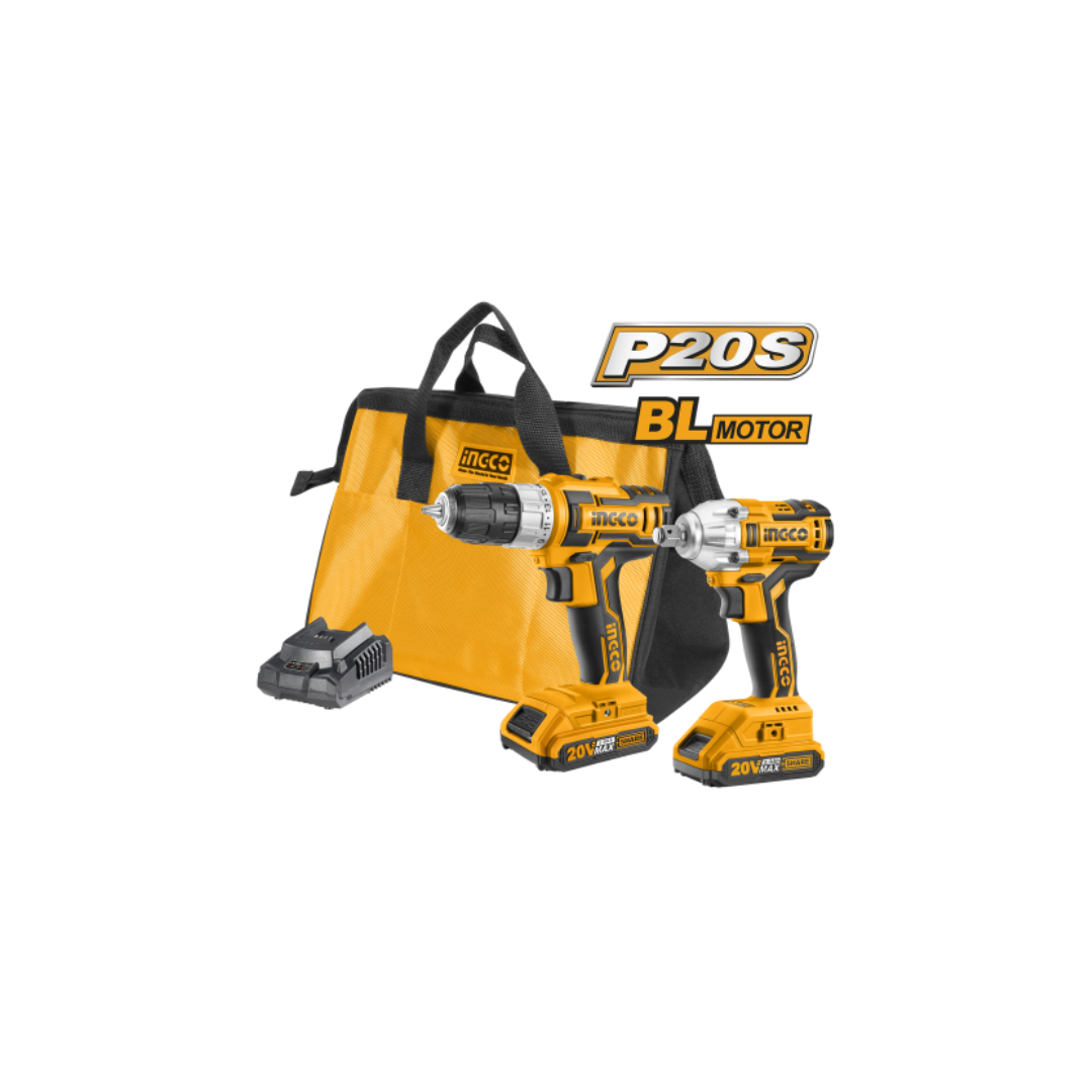 KIT AVVITATORE + AVV. AD IMPULSO 20V CKLI2007 INGCO