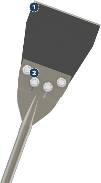 Scalpello PRO SDS MAX Bosch per rimozione pavimenti 152 X 635 mm 2608690612