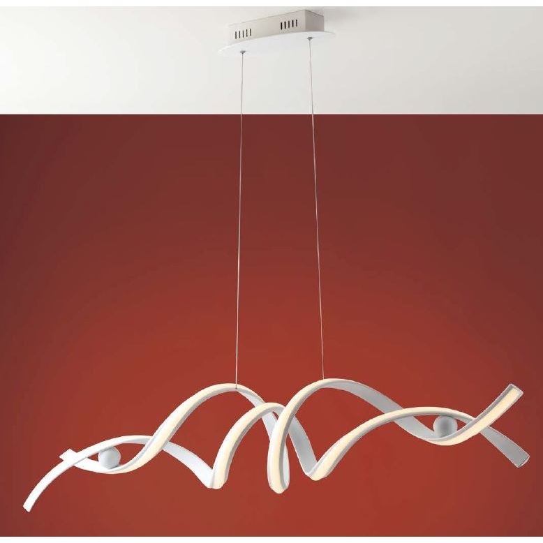 LAMPADARIO LED MYSTRAL 60W CCT 115XH124CM BIANCA.