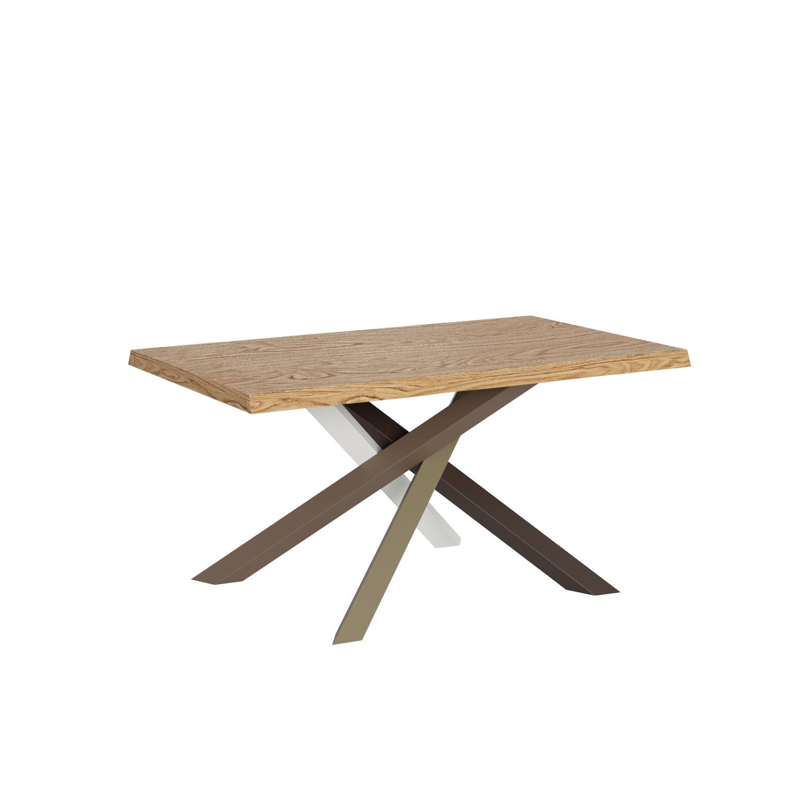 Tavolo da pranzo in legno Massello - VERSALUX Telaio: 4/C, Colore: Rovere, Dimensioni: Fisso 90x160