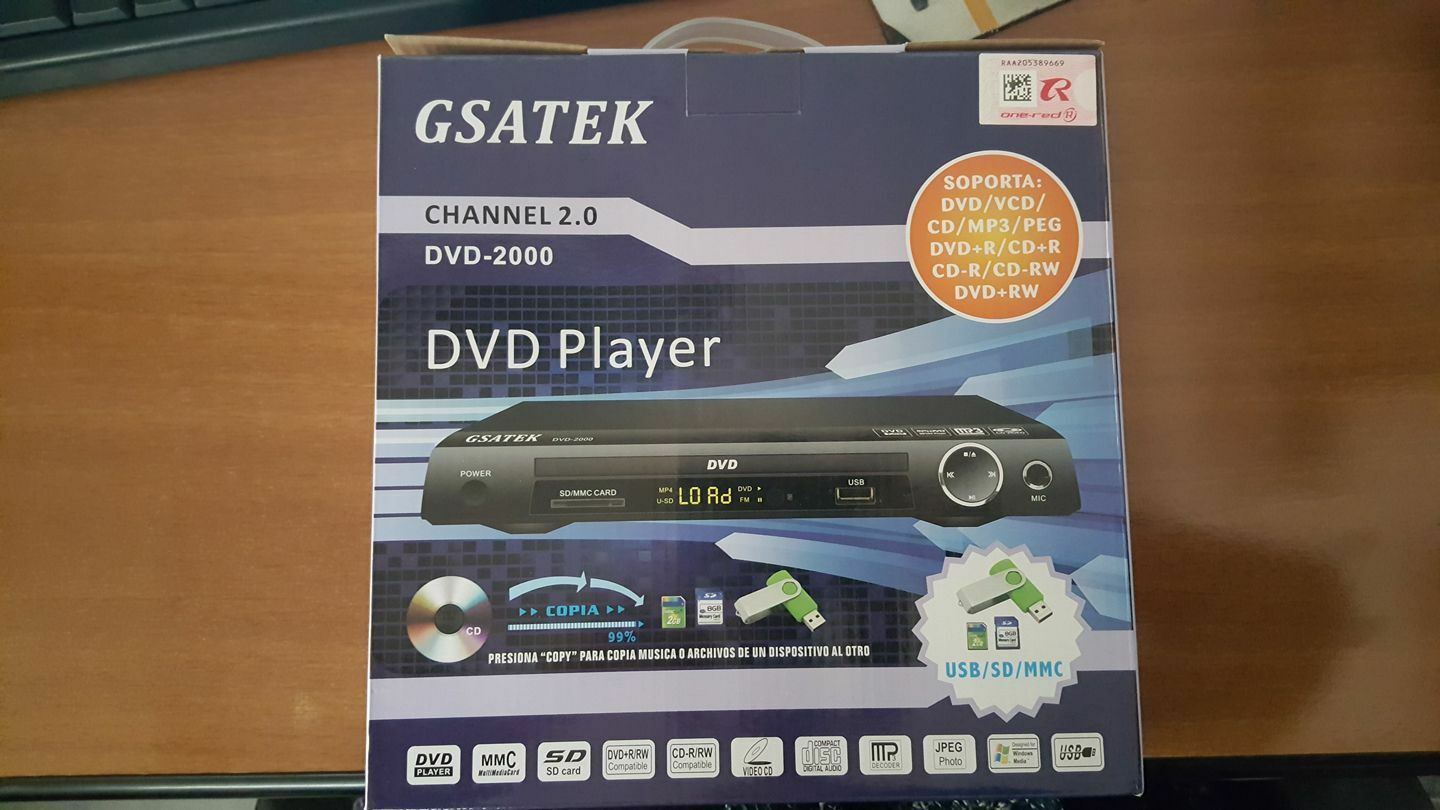 LETTORE DVD/VCD/CD/MP3 /PEG/ DVD+R / CD+R / CD-R / DVD+RW COPIA DA CD A SD /PEN