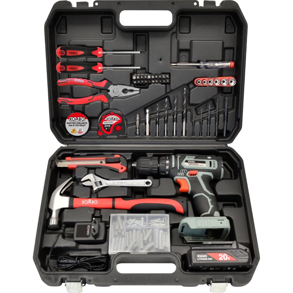 Image of Kit Trapano Avvitatore 20V con 127 Accessori