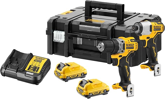 Image of Kit trapano + avvitatore impulsi DeWalt 2 batterie 12V - 3,0 ah