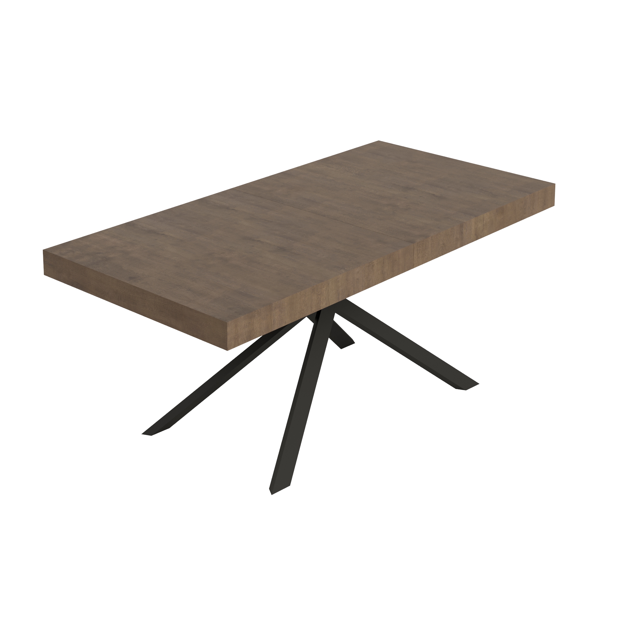 Tavolo allungabile 90x200/460 cm Niketis noce gambe antracite
