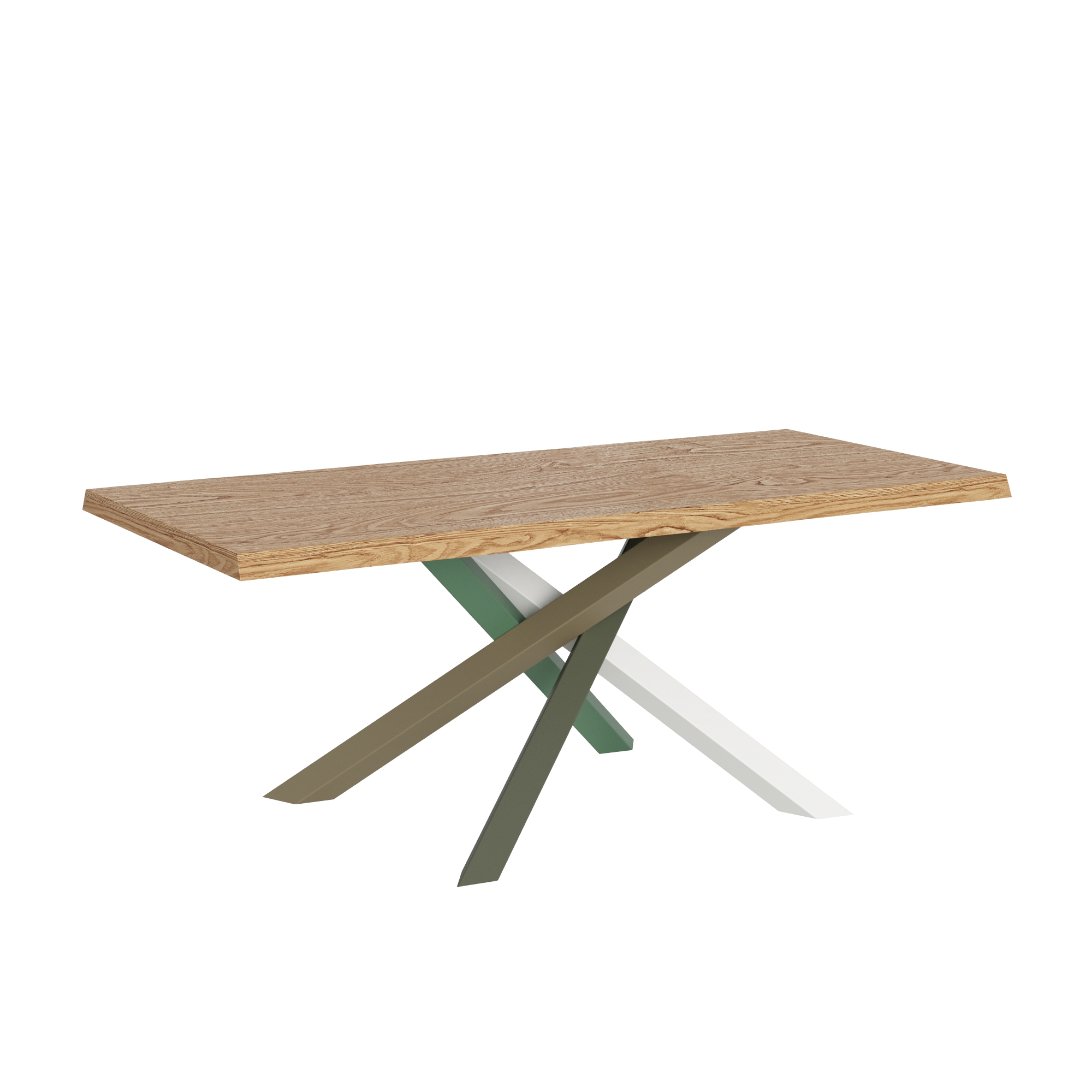 Tavolo allungabile 90x180/280 cm Versalux scortecciato rovere gambe 4/A