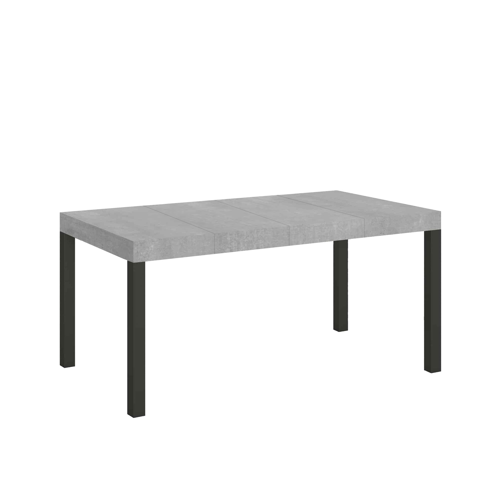 Tavolo allungabile 90x120/224 cm EveryX Premium Cemento telaio Antracite