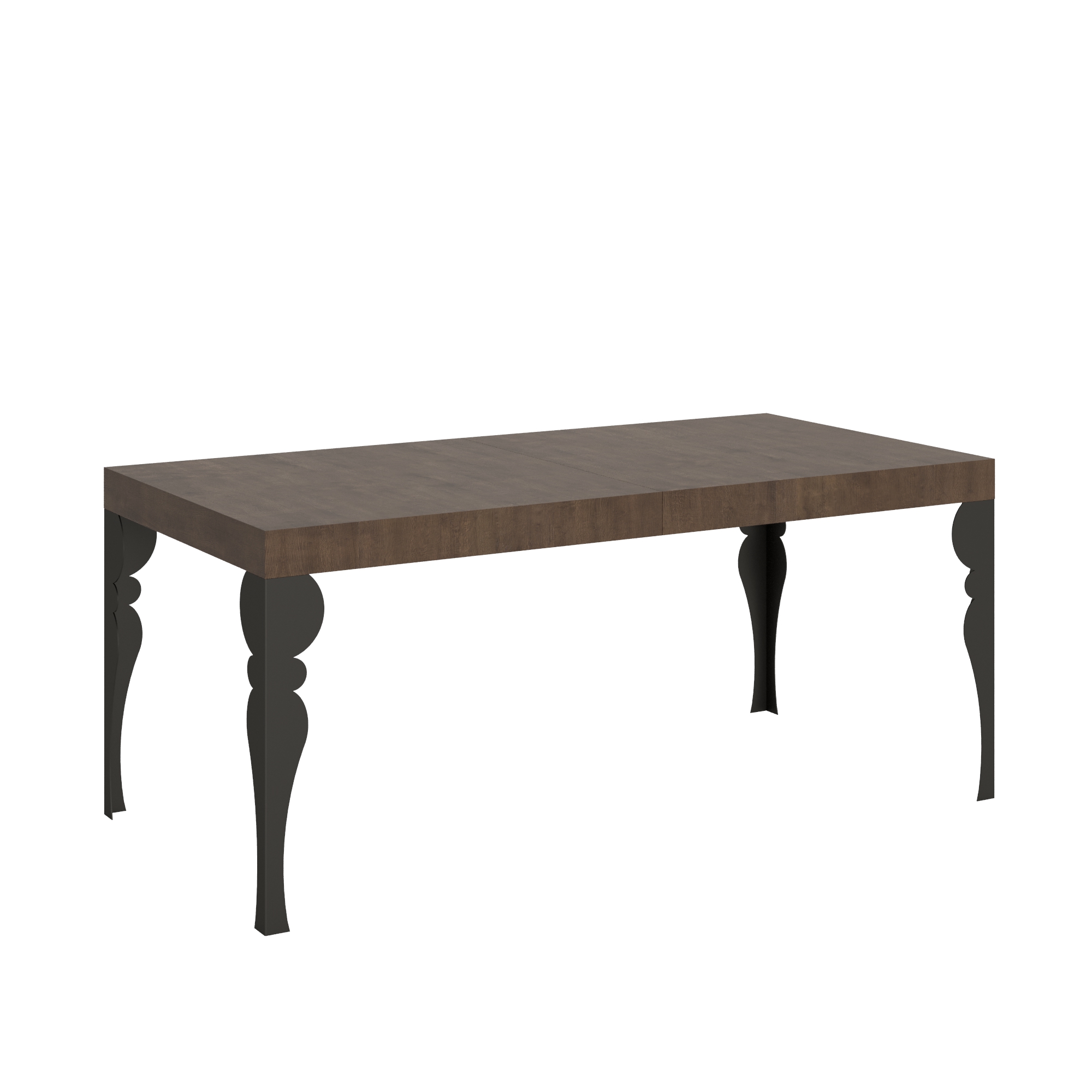 Tavolo allungabile 90x200/460 cm Paxor noce telaio Antracite
