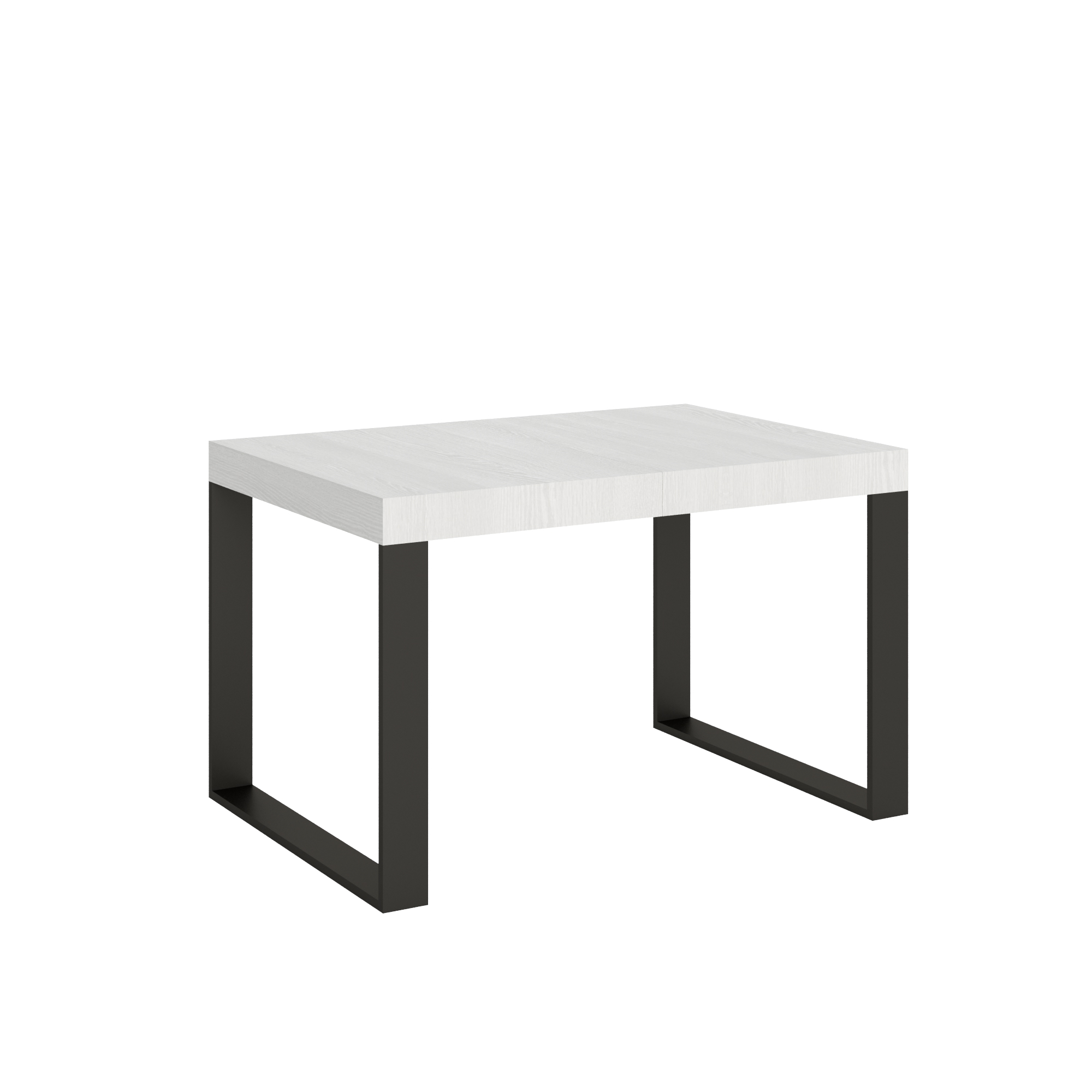 Image of Tavolo allungabile 120x90/224 cm Tekno Premium Bianco Frassino telaio Antracite cod009