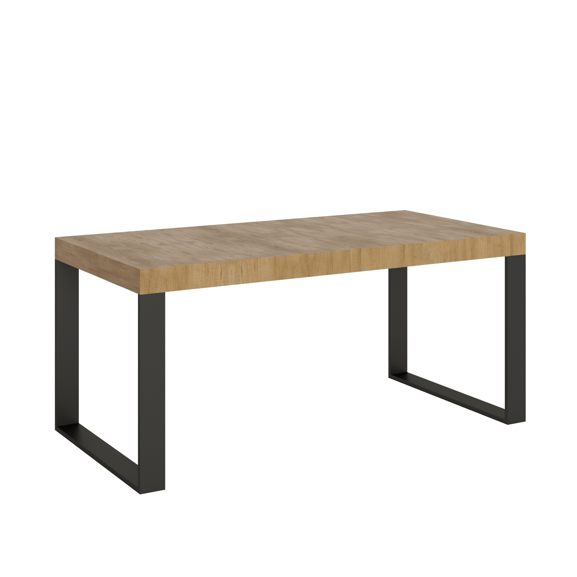 Tavolo allungabile 90x180/284 cm Tekno Quercia Natura telaio Antracite