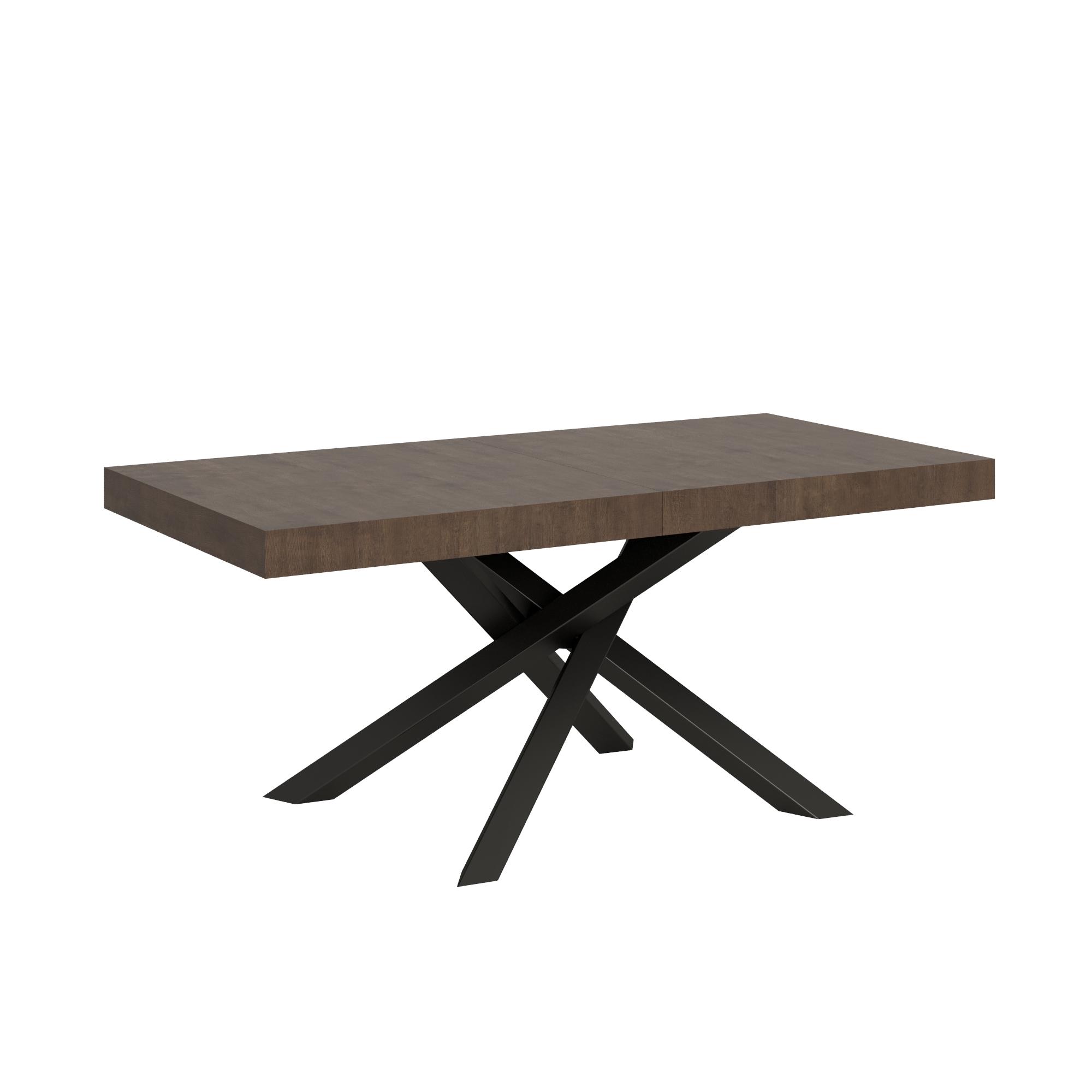 Tavolo allungabile 90x200/460 cm Volta noce telaio Antracite