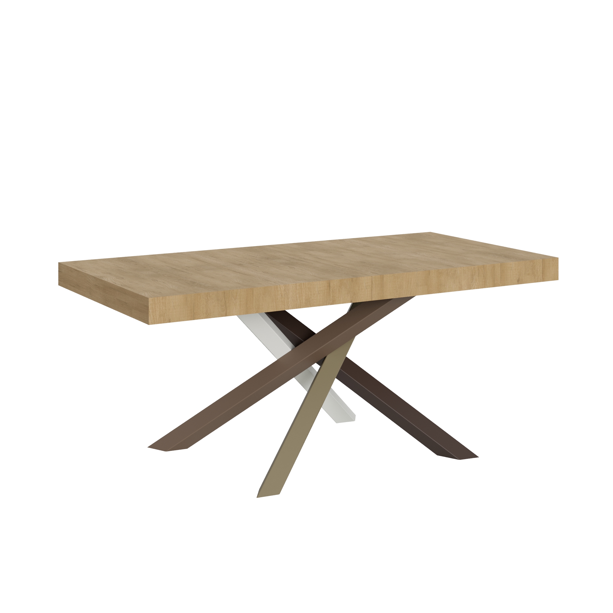 Tavolo allungabile 90x180/440 cm Volta Quercia Natura telaio 4/C