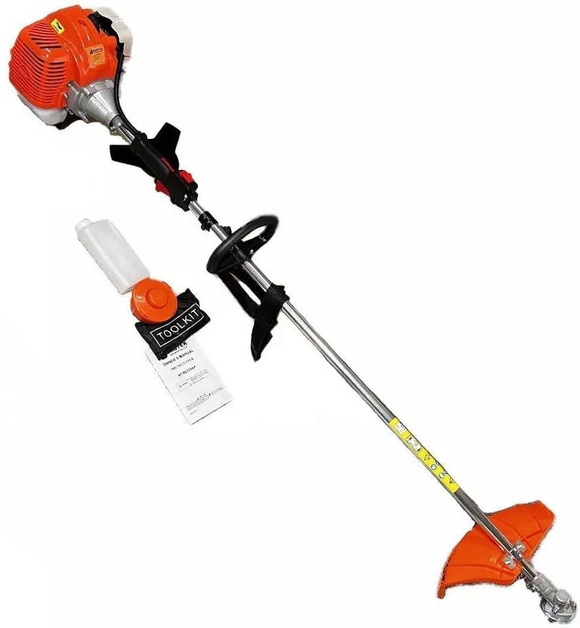 Image of Decespugliatore Tagliabordi 52cc a Scoppio Motore Benzina 2 Tempi Multifunzione