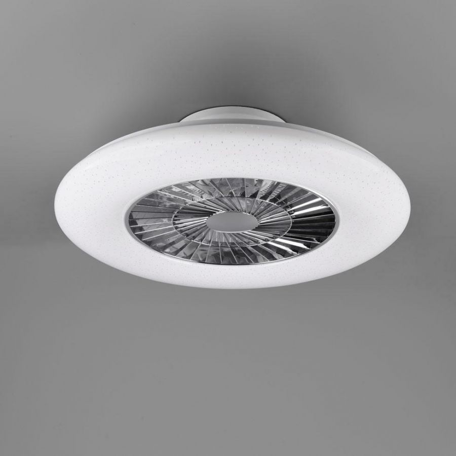 VENTILATORE DA SOFFITTO LED EFFETTO STELLATO 3000 LUMEN D60CM