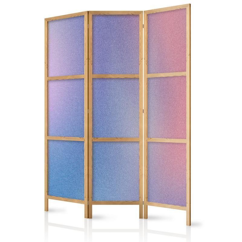 Image of Paravento giapponese - Rainbow Gradient - Delicate Multicolorosso Gradient Resembling Mist Larghezza x Altezza Decor: 135x172