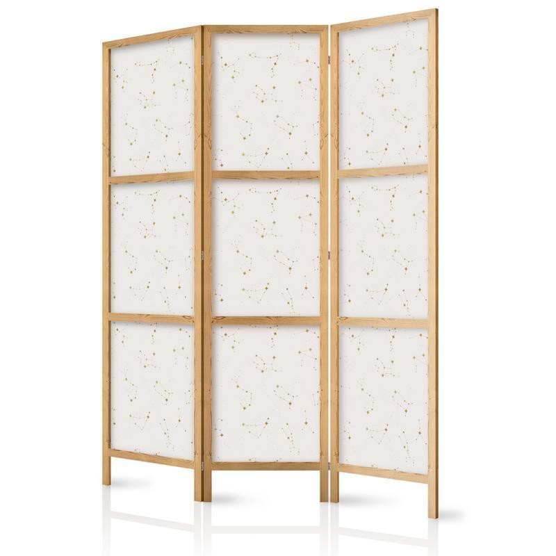 Image of Paravento giapponese - Star Map - Delicate Constellations in Warm Shades Larghezza x Altezza Decor: 135x172