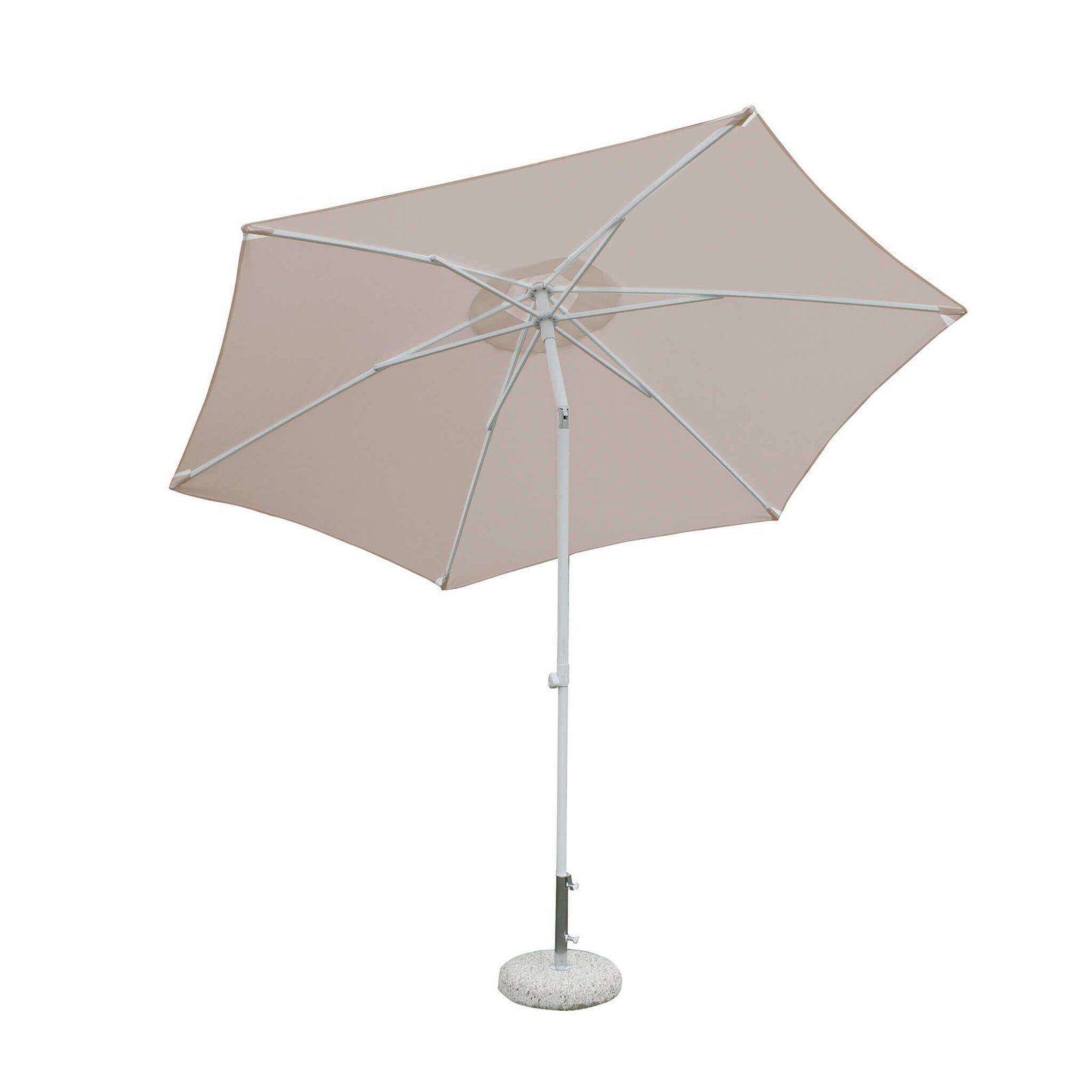 Ombrellone da Giardino palo centrale in alluminio - MUTE Dimensioni: 3 M, Colore: Tortora