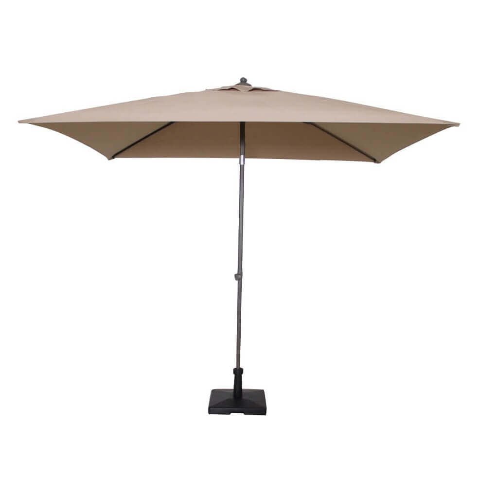 Ombrellone da Giardino palo centrale in alluminio - MUTE Colore: Taupe, Dimensioni: 2x2