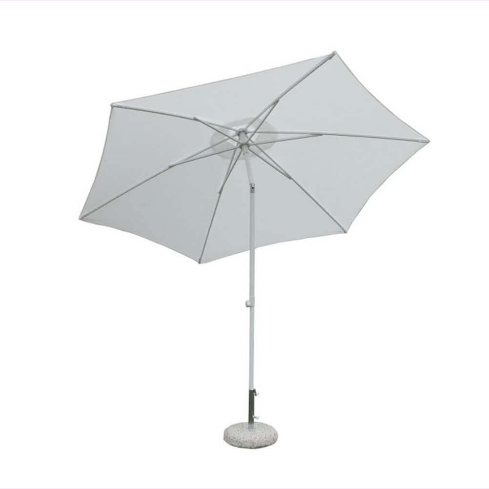 Ombrellone da Giardino palo centrale in alluminio - MUTE Dimensioni: 3 M, Colore: Bianco