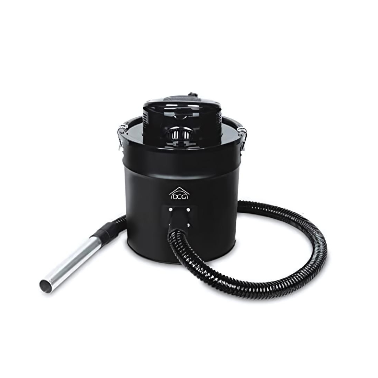 Image of Dcg Bs8800 Aspiracenere Con Motore Capacita&#39; 20l - Tubo Flessibile In Alluminio 1200w Nero
