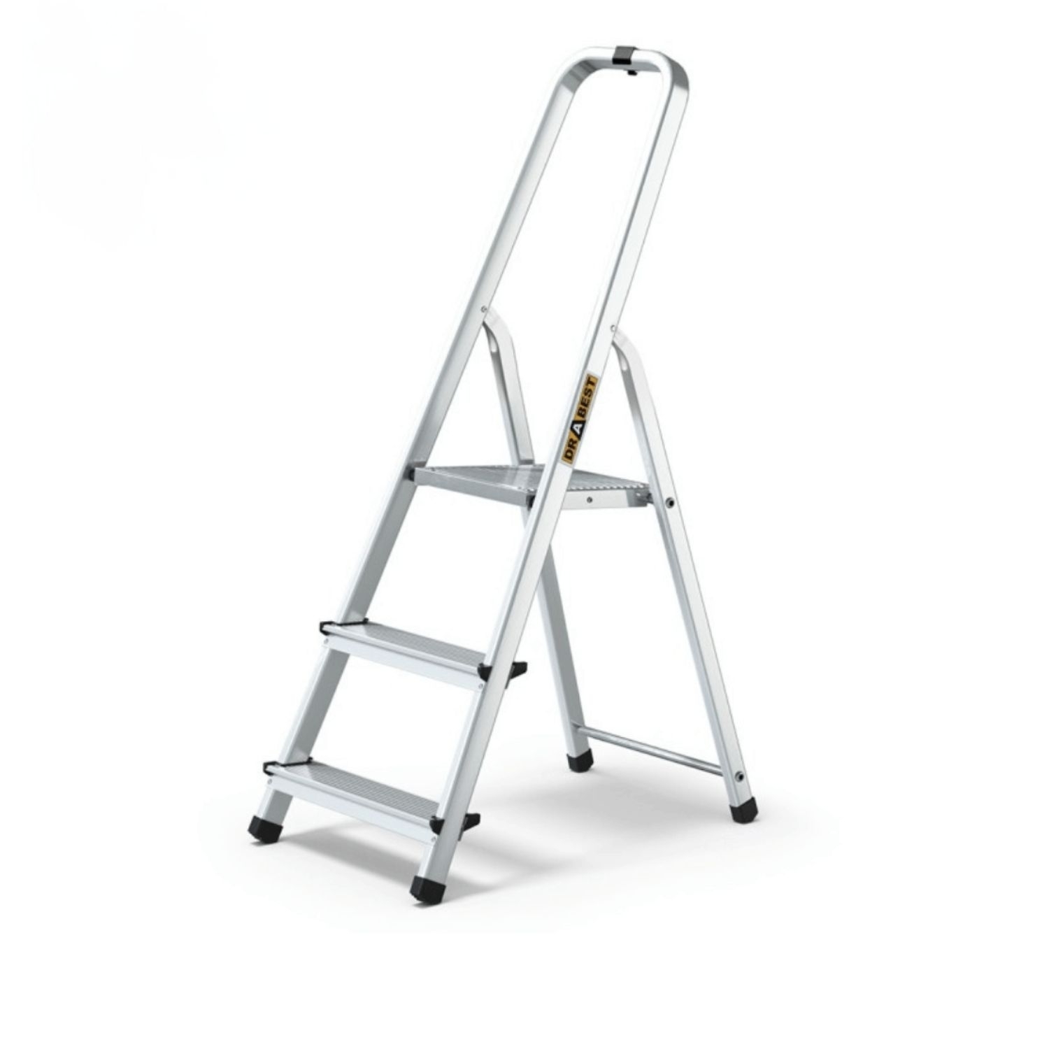 Image of Drabest Scala Domestica In Alluminio a 3 Gradini portata 125 kg