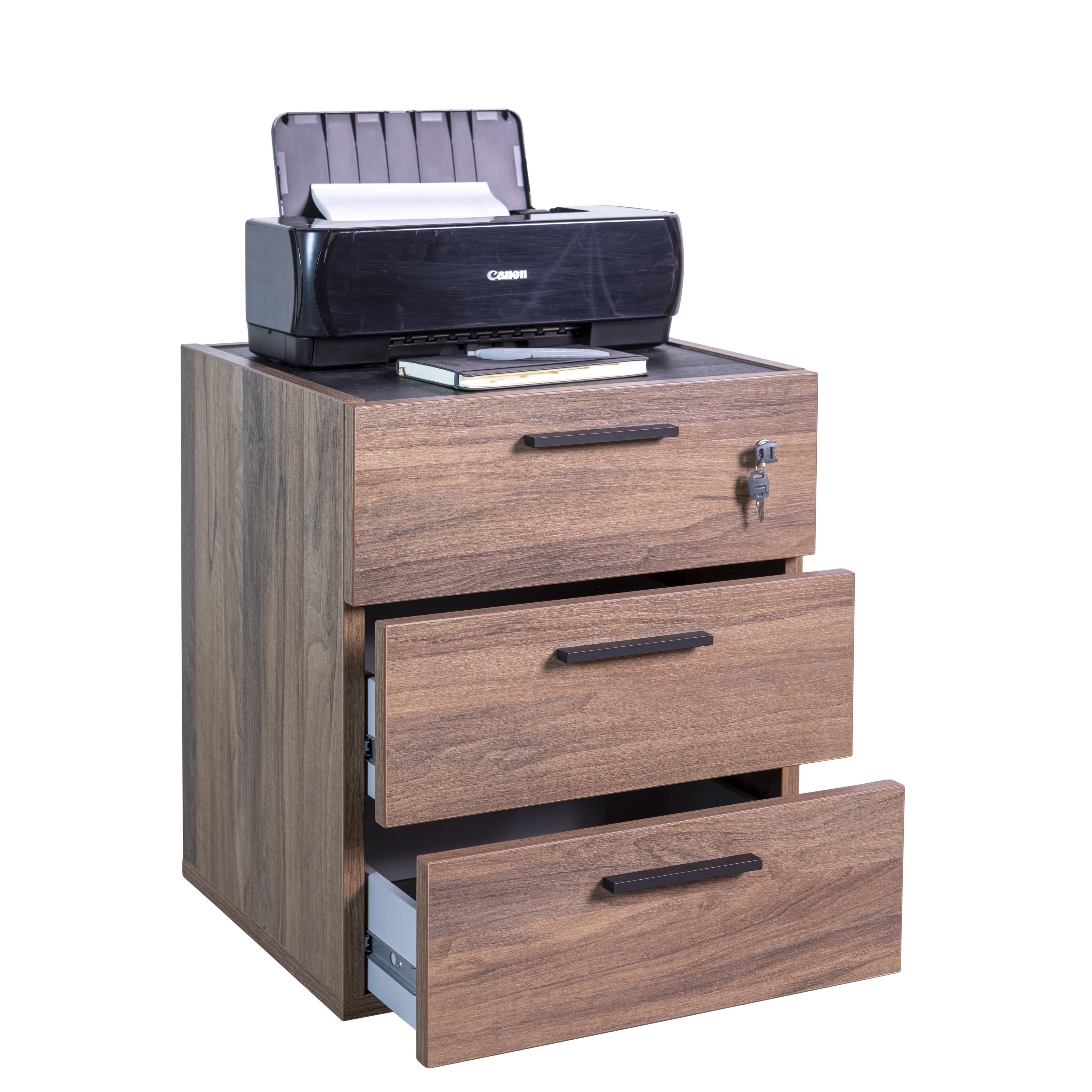 CASSETTIERA DAVINCI RUOTE 50X47XH61CM NOCE BRERA