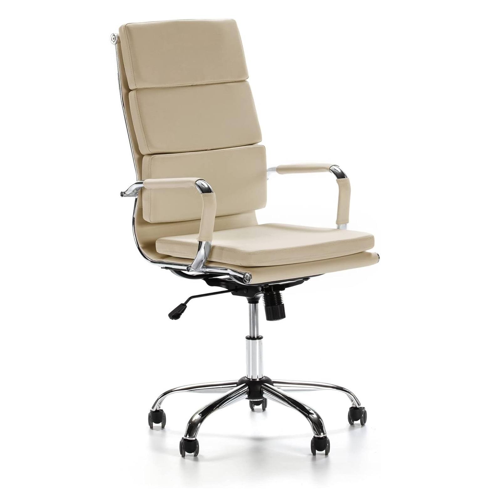 POLTRONA PRESIDENZIALE PLATINUM 55X65XH119CM CREMA