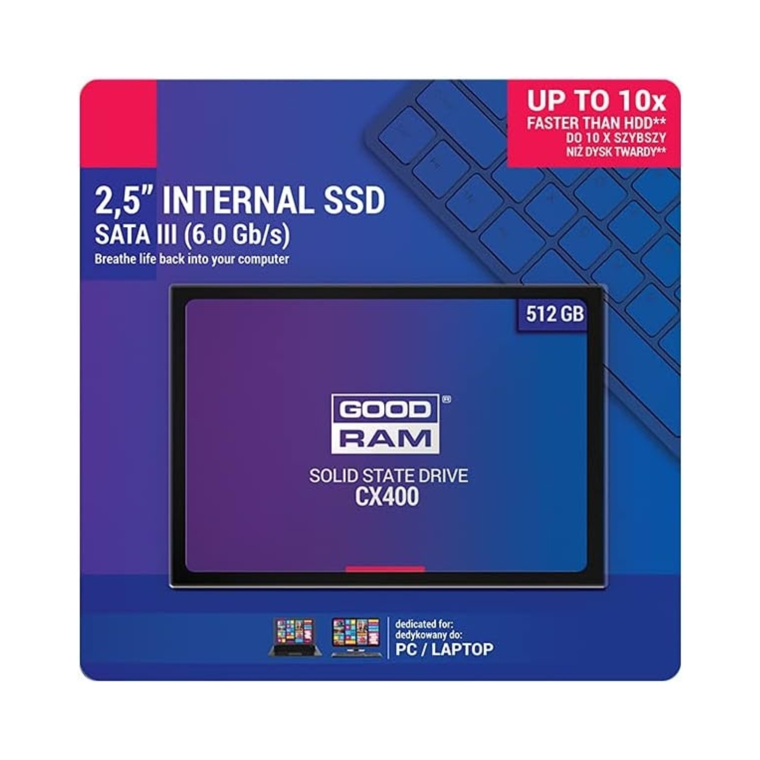 Goodram Internal SSD 2,5 512GB CX400
