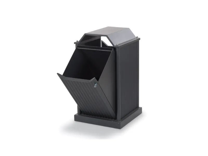 Cestone Siena e Siena Wood Giochipark 96lt acciaio zincato e legno esotico - Siena