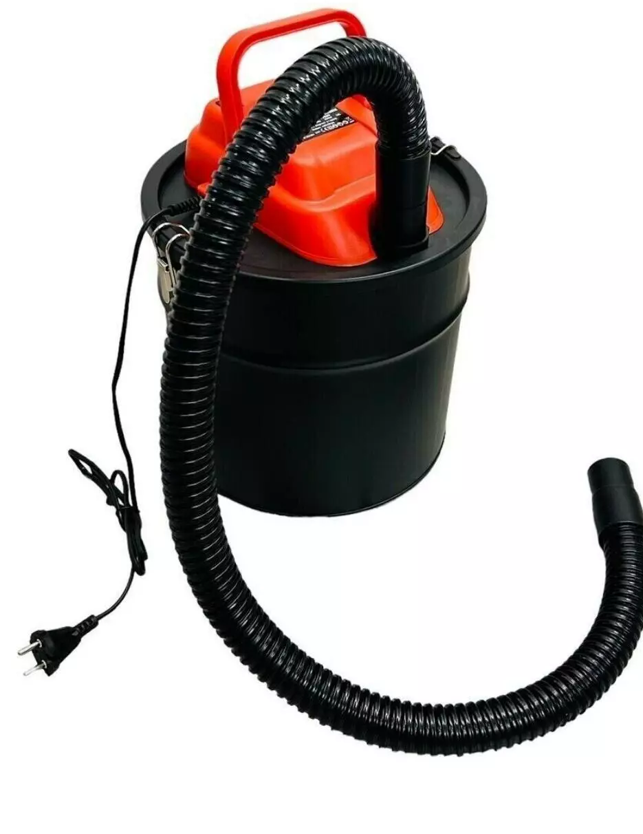 Image of Bidone aspiracenere elettrico 18L per stufa a pellet camino aspira cenere 800W P805509