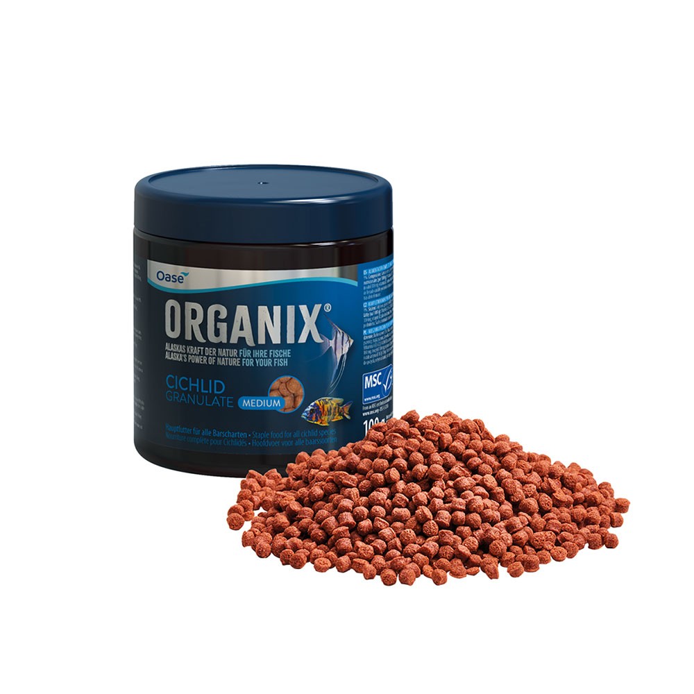 Oase Organix Cichlid Granulate Medium mangime in granuli per Ciclidi: 500 ml img
