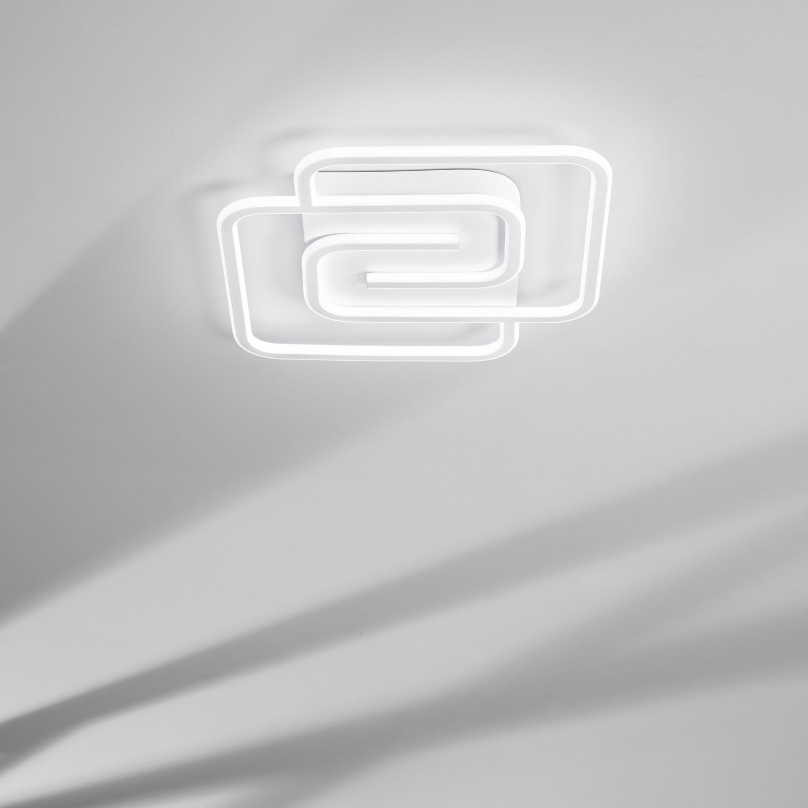 PLAFONIERA LED CAYMAN QUADRA 40W 49X49XH6CM BIANC.