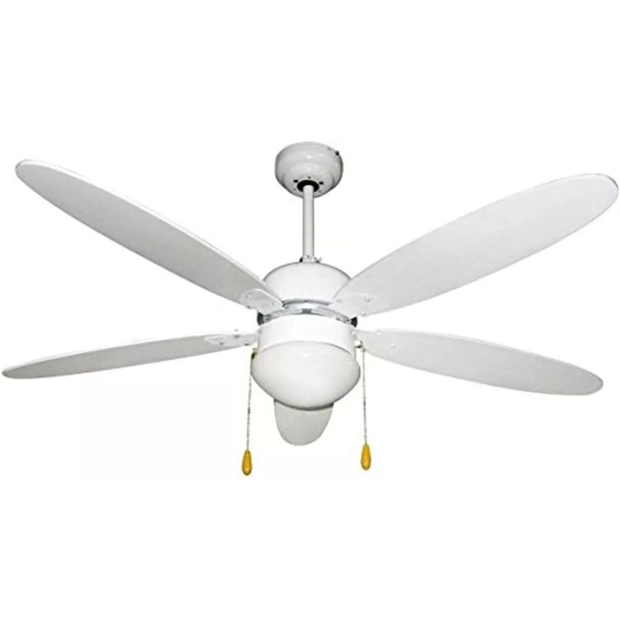 Image of VENTILATORE A SOFFITTO 5 PALE BIANCO 130CM