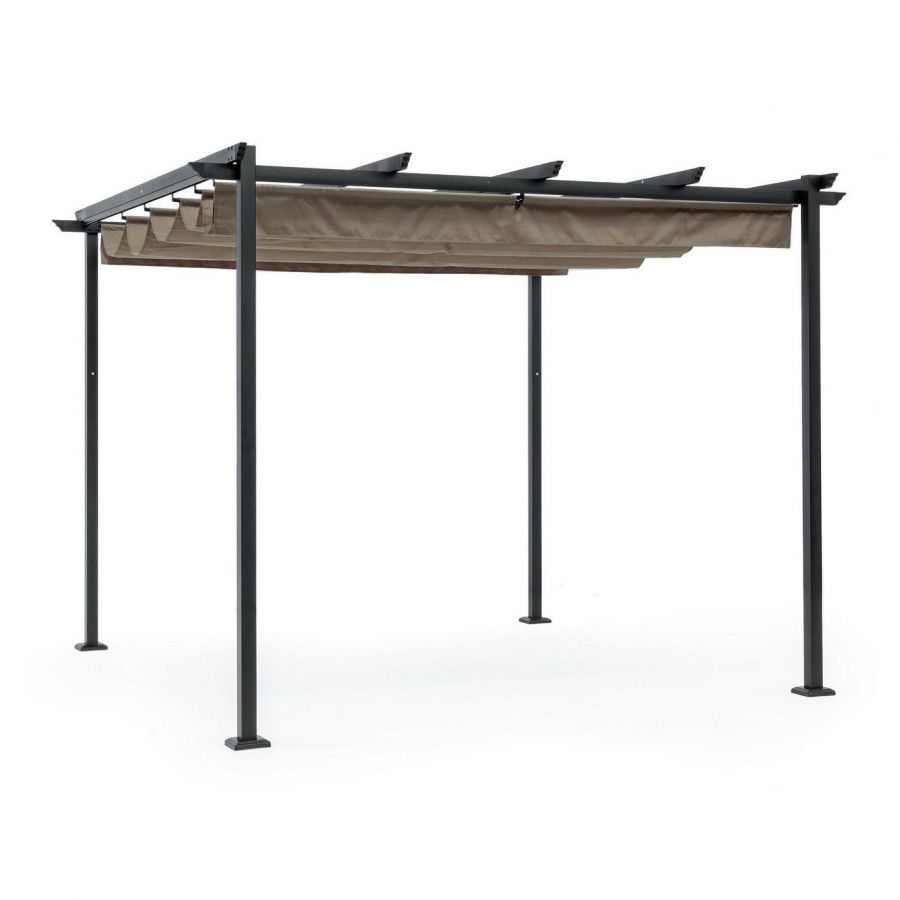 GAZEBO DA ESTERNO DYNAMIC 3X3 ANTRACITE TORTORA BIZZOTTO