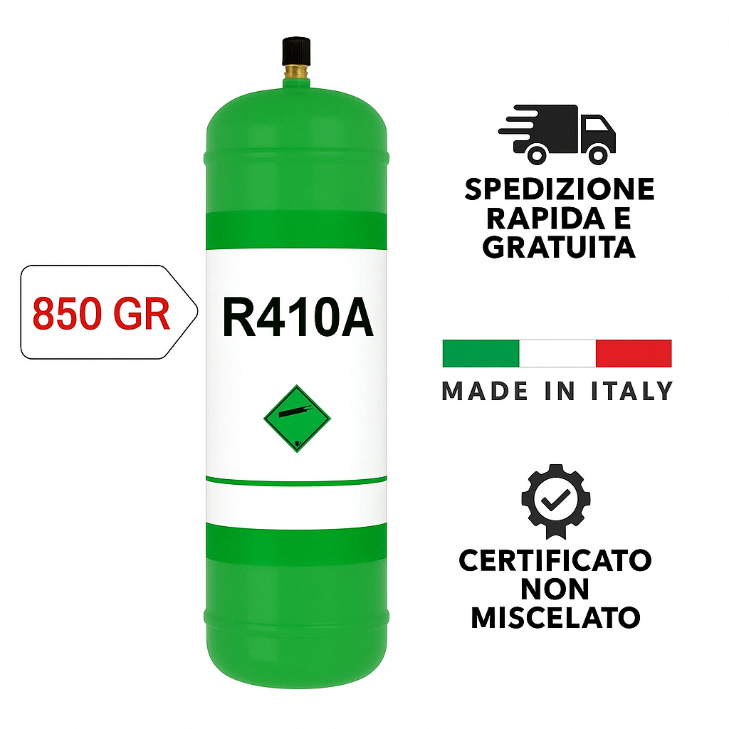 GAS RICARICA PER CONDIZIONATORI R410 Attacco 1/4"