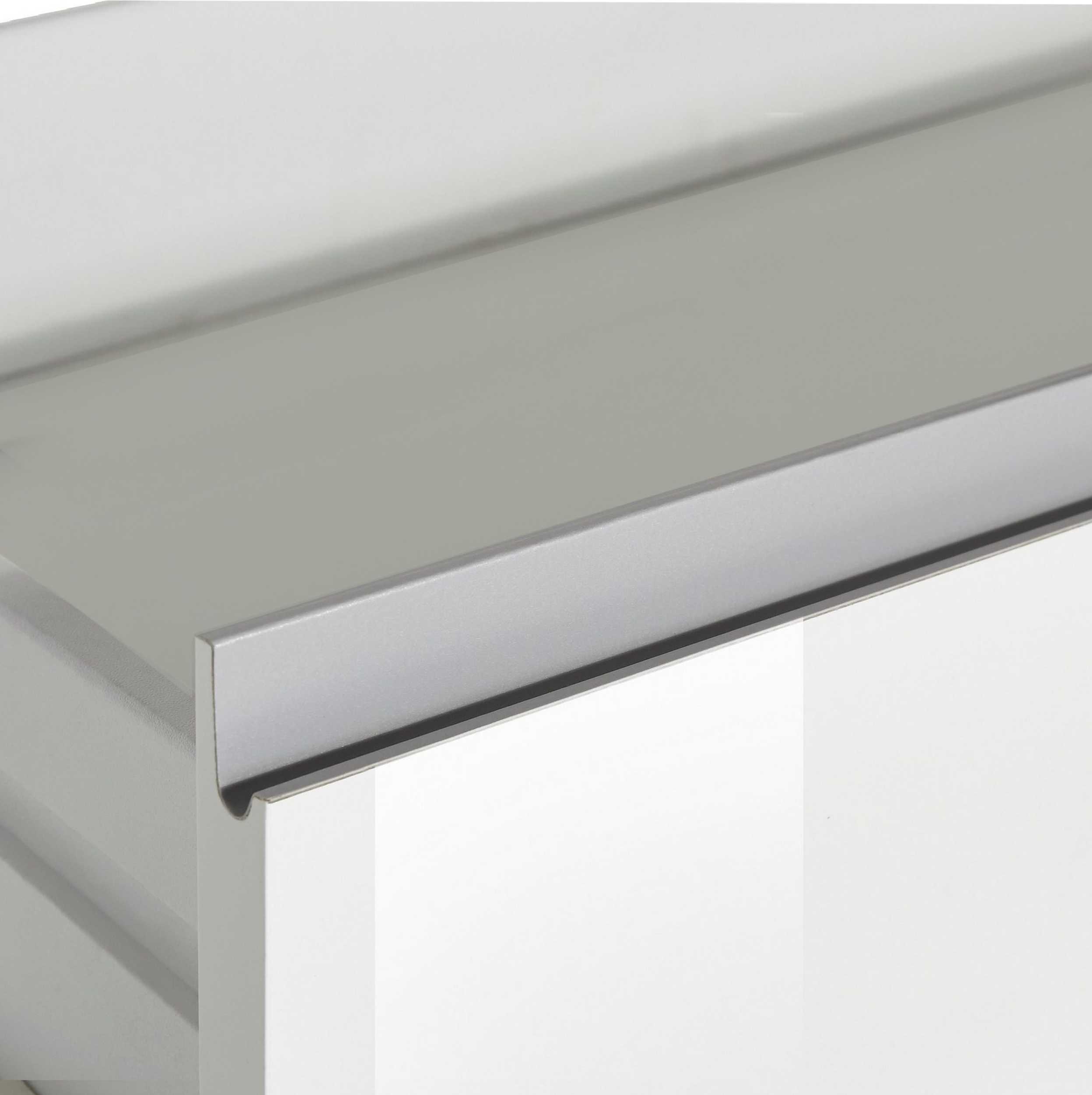 WHOUS Credenza Cassettiera Bianco Lucido, Made in Italy STILE: 4 ante e 8 cassetti