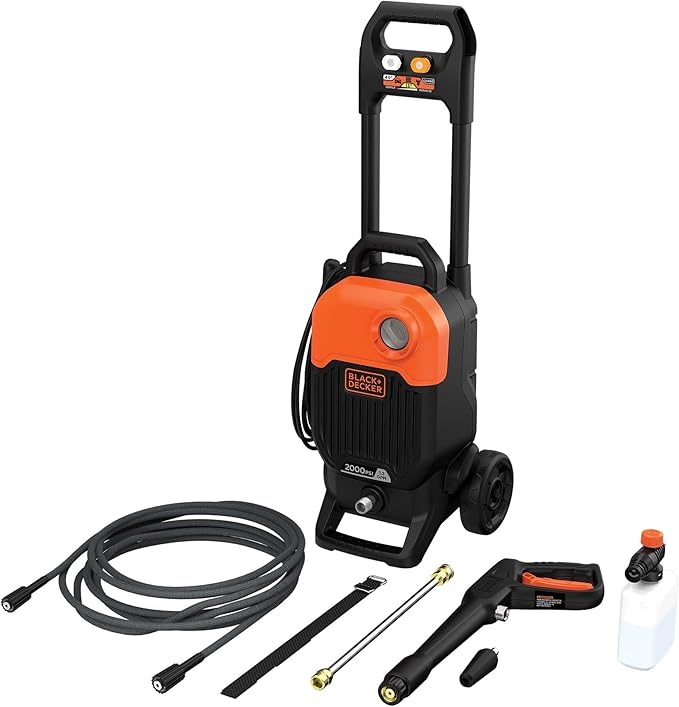 Image of Idropulitrice nero &amp; Decker 150 bar 2000w 450 l/hr 2000w BEPW2000-qs