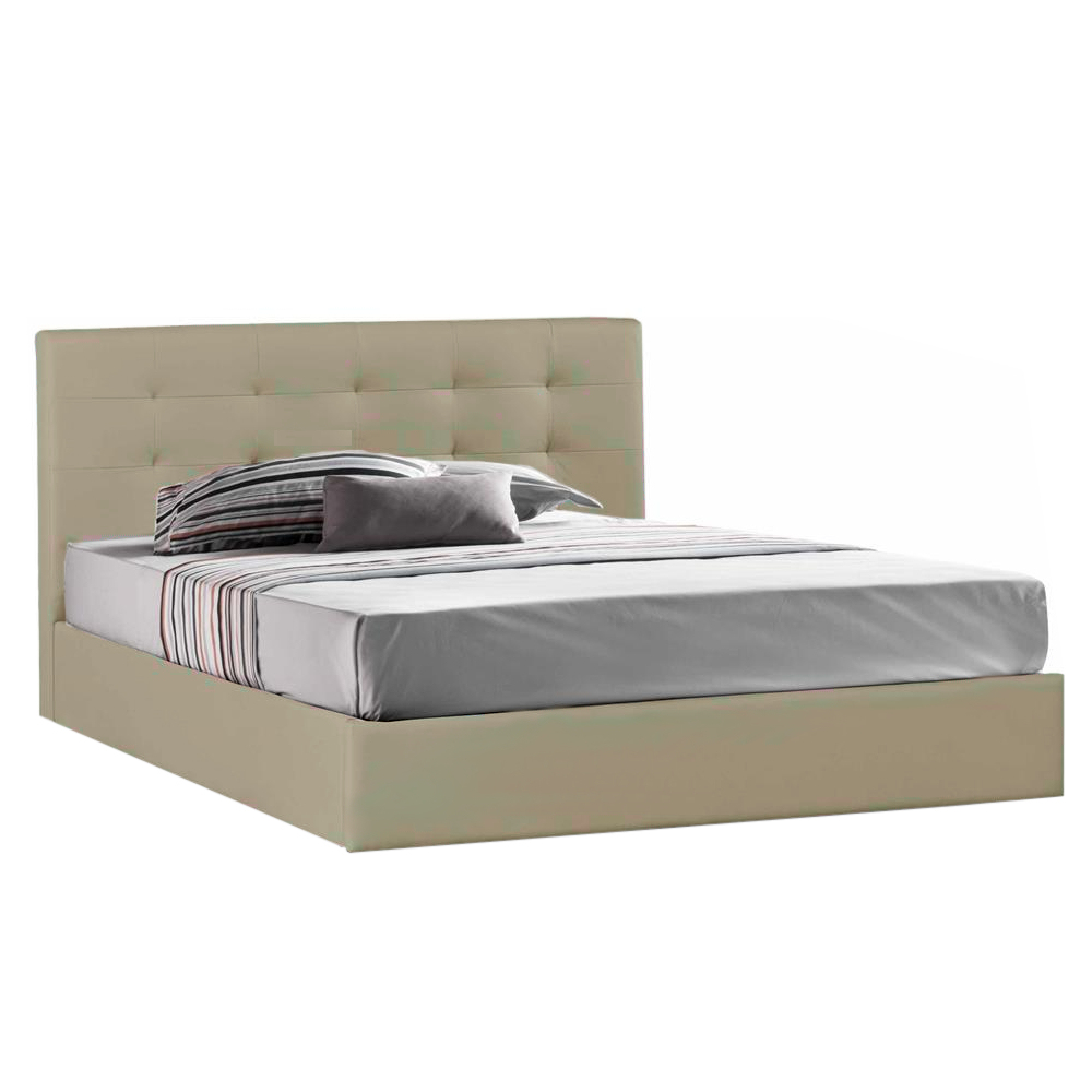 LETTO CONT. 1 PIAZZA E MEZZA 120X190CM TORTORA