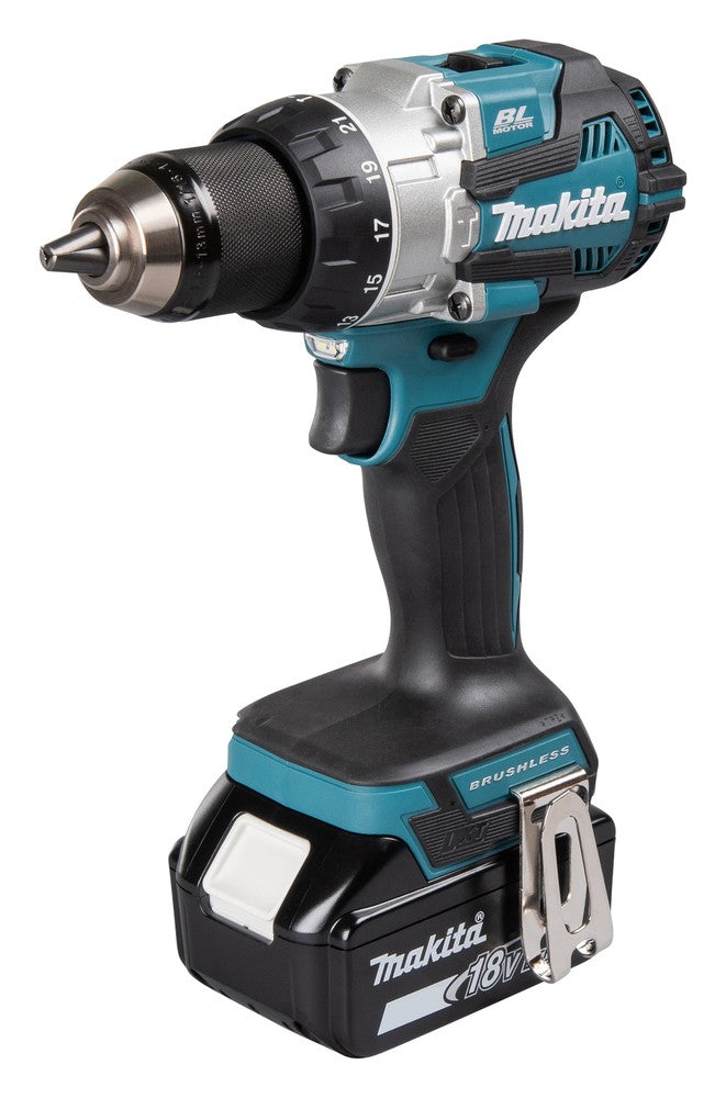 Image of Trapano Makita a batteria con percussione 18V brushless 73nm completo DHP489RTJ