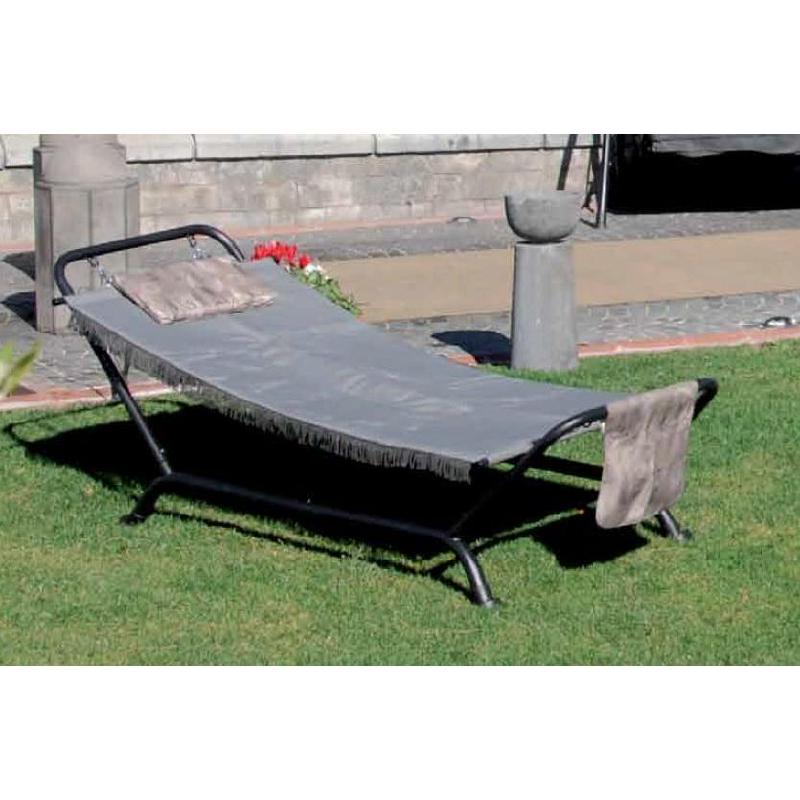 AMACA PRENDISOLE BALI TUBOLARE ANTRACITE TELO GRIGIO CHIARO