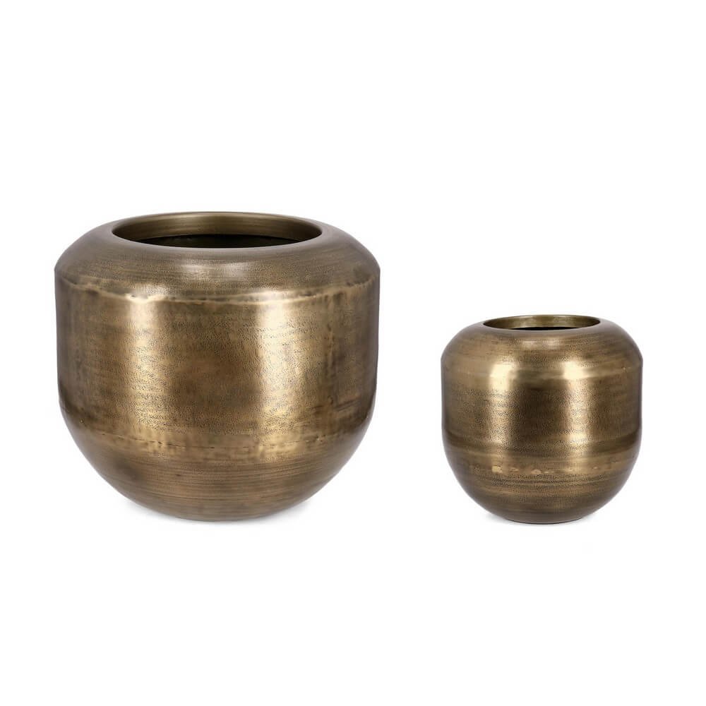 Portavasi in Alluminio Oro Moderni da Interno - MISTRAL Colore: Oro