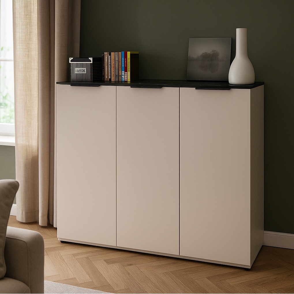 SCARPIERA BRINA 120X35XH101CM CASHMERE/MARMO