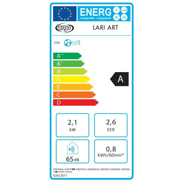 Argo Lari Art Condizionatore Portatile 8000 Btu Classe A