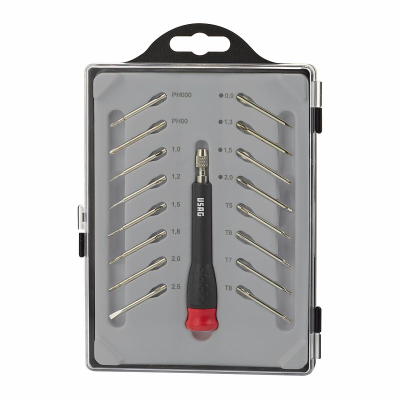 USAG 341 SH17 – Giravite di precisione con 16 inserti intercambiabili U03410016