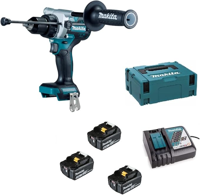 Trapano avvitatore a percussione Makita DHP486RT3J – 130 Nm, 18 V, Brushless