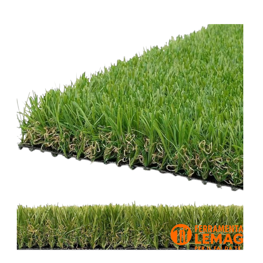 Prato Sintetico Erba Finta 10mm per Esterno 1x5 mt 5Mq – Realistica – Lemag srl